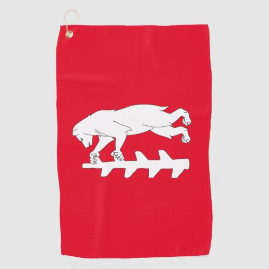 Serviette De Golf Drapeau du comté de Warwickshire (Devant)