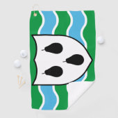 Serviette De Golf Drapeau du comté de Worcestershire (En situation)