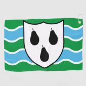 Serviette De Golf Drapeau du comté de Worcestershire (Horizontal)