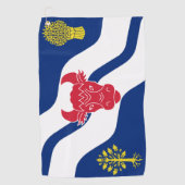 Serviette De Golf Drapeau du comté d'Oxfordshire (Devant)