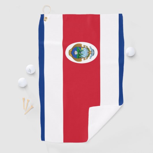 Serviette De Golf Drapeau du Costa Rica (En situation)