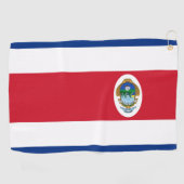Serviette De Golf Drapeau du Costa Rica (Horizontal)