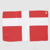 Serviette De Golf Drapeau du Danemark (Horizontal)
