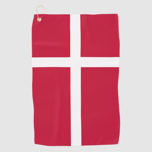 Serviette De Golf Drapeau du Danemark (Devant)