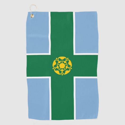 Serviette De Golf Drapeau du Derbyshire (Devant)