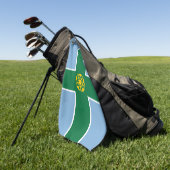 Serviette De Golf Drapeau du Derbyshire (Vert)