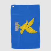 Serviette De Golf Drapeau du Frioul-Vénétie Julienne (Italie) (Devant)