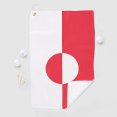 Serviette De Golf Drapeau du Groenland (En situation)