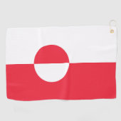Serviette De Golf Drapeau du Groenland (Horizontal)