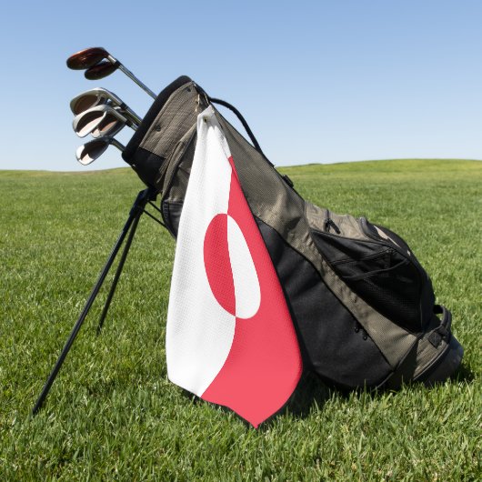 Serviette De Golf Drapeau du Groenland (Vert)