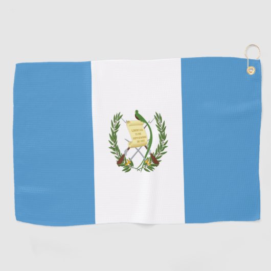 Serviette De Golf Drapeau du Guatemala (Horizontal)