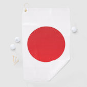 Serviette De Golf Drapeau du Japon (En situation)