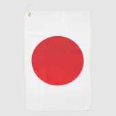 Serviette De Golf Drapeau du Japon (Devant)