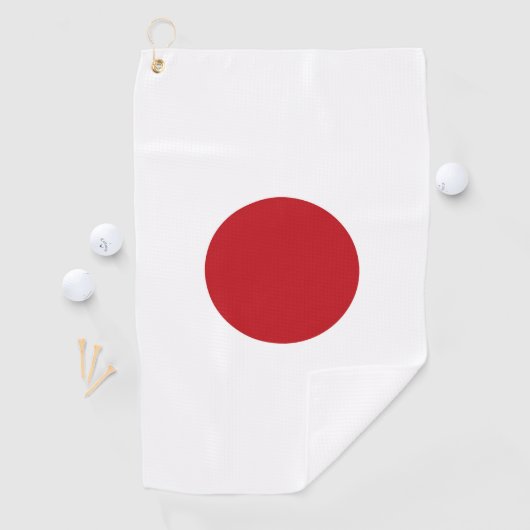 Serviette De Golf Drapeau du Japon (En situation)