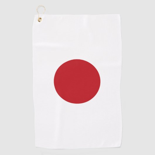 Serviette De Golf Drapeau du Japon (Devant)