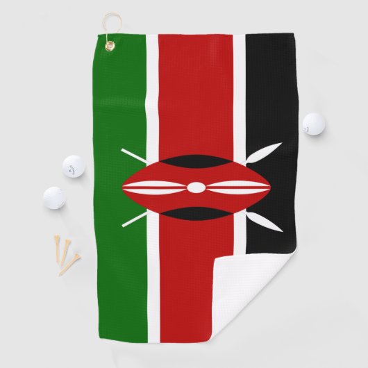 Serviette De Golf Drapeau du Kenya  (En situation)