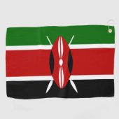 Serviette De Golf Drapeau du Kenya  (Horizontal)