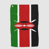 Serviette De Golf Drapeau du Kenya  (Devant)
