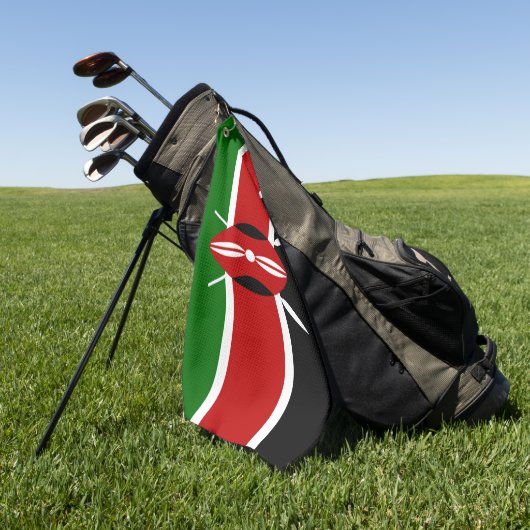 Serviette De Golf Drapeau du Kenya  (Vert)