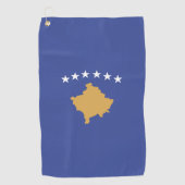 Serviette De Golf drapeau du Kosovo (Devant)