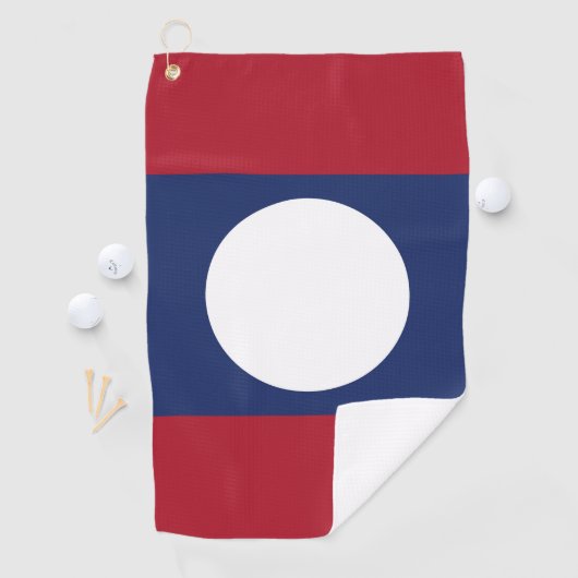 Serviette De Golf Drapeau du Laos (En situation)