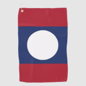Serviette De Golf Drapeau du Laos (Devant)