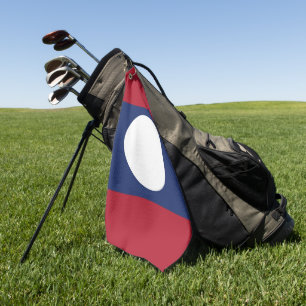 Serviette De Golf Drapeau du Laos
