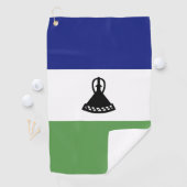 Serviette De Golf Drapeau du Lesotho (En situation)