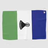 Serviette De Golf Drapeau du Lesotho (Horizontal)