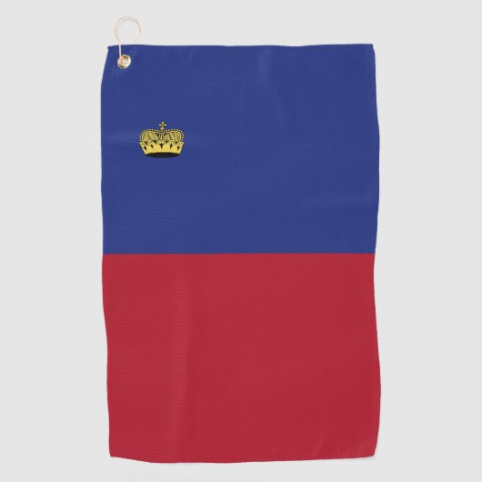 Serviette De Golf Drapeau du Liechtenstein (Devant)