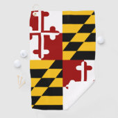 Serviette De Golf Drapeau du Maryland (En situation)