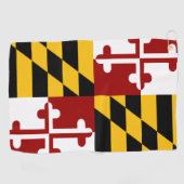 Serviette De Golf Drapeau du Maryland (Horizontal)
