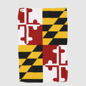 Serviette De Golf Drapeau du Maryland (Devant)