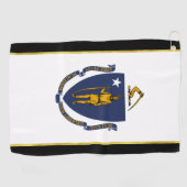 Serviette De Golf Drapeau du Massachusetts (Horizontal)