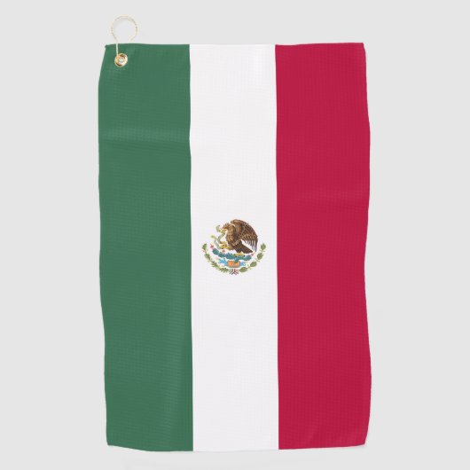 Serviette De Golf Drapeau du Mexique (Devant)