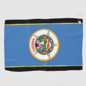 Serviette De Golf Drapeau du Minnesota (Horizontal)