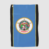 Serviette De Golf Drapeau du Minnesota (Devant)