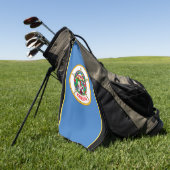 Serviette De Golf Drapeau du Minnesota (Vert)