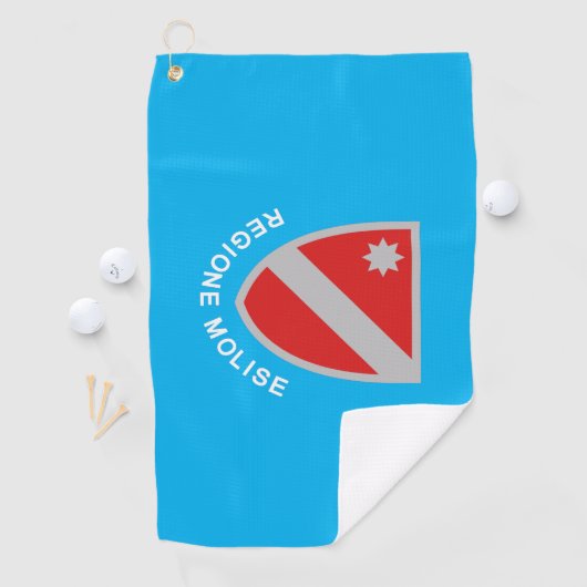 Serviette De Golf Drapeau du Molise (Italie) (En situation)