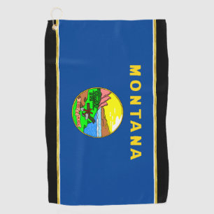 Serviette De Golf Drapeau du Montana
