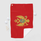 Serviette De Golf Drapeau du Monténégro (En situation)