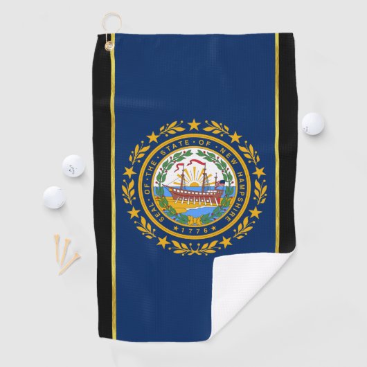 Serviette De Golf Drapeau du New Hampshire (En situation)