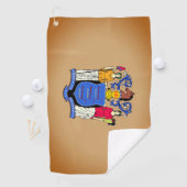 Serviette De Golf Drapeau du New Jersey Golf Towel (En situation)