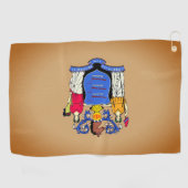 Serviette De Golf Drapeau du New Jersey Golf Towel (Horizontal)