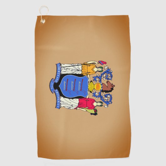 Serviette De Golf Drapeau du New Jersey Golf Towel (Devant)