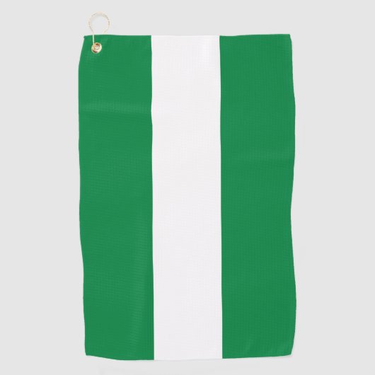 Serviette De Golf Drapeau du Nigeria (Devant)