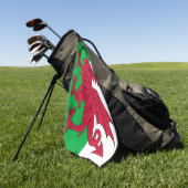 Serviette De Golf Drapeau du Pays de Galles (Vert)
