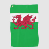Serviette De Golf drapeau du pays de galles (Devant)