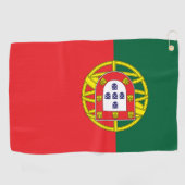 Serviette De Golf Drapeau du Portugal (Horizontal)