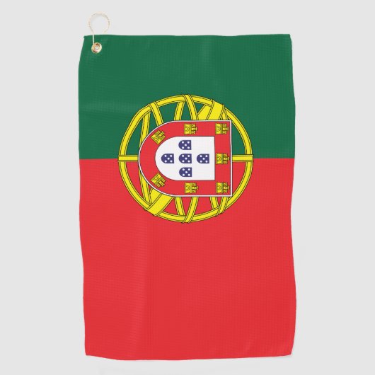 Serviette De Golf Drapeau du Portugal (Devant)